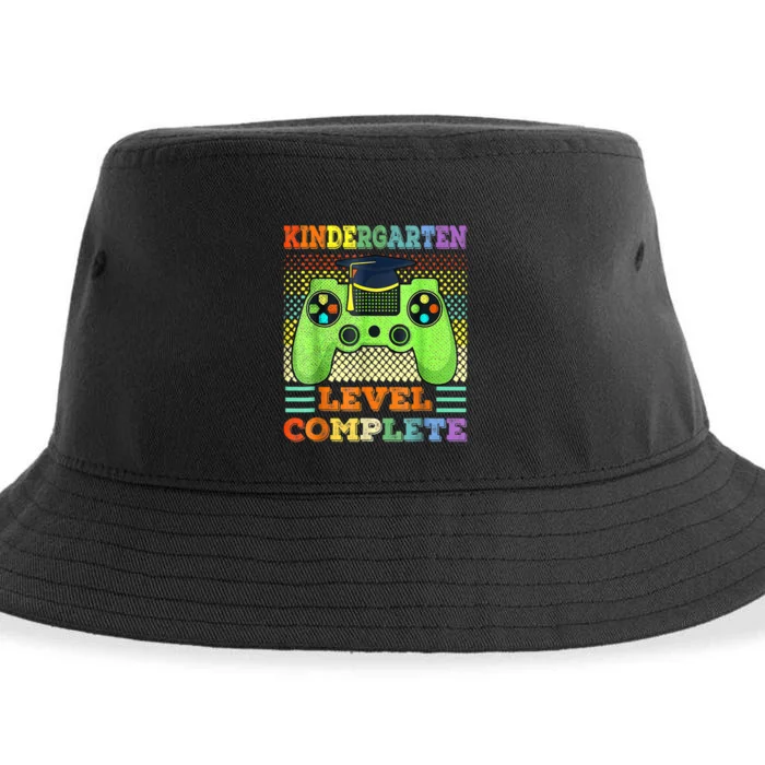 Kindergarten Level Complete Graduation Class Gamer Sustainable Bucket Hat