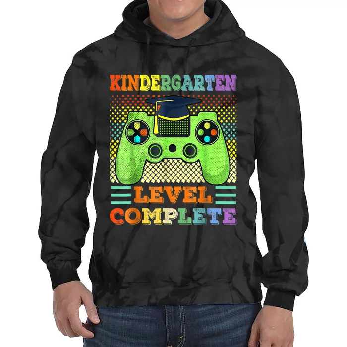 Kindergarten Level Complete Graduation Class Gamer Tie Dye Hoodie