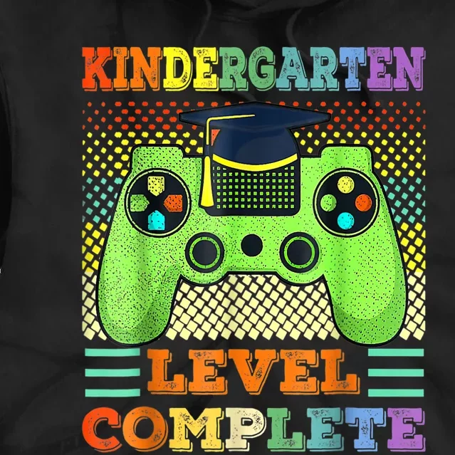 Kindergarten Level Complete Graduation Class Gamer Tie Dye Hoodie