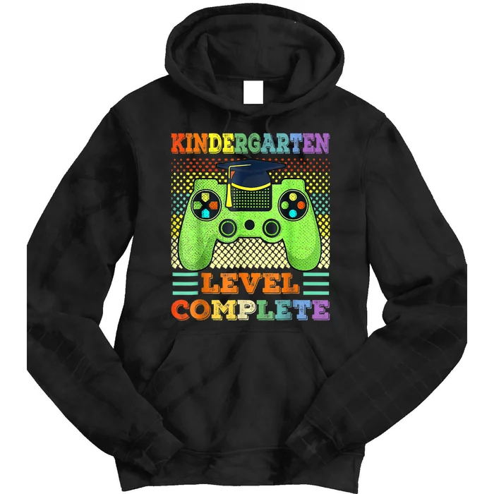 Kindergarten Level Complete Graduation Class Gamer Tie Dye Hoodie