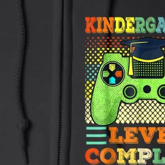 Kindergarten Level Complete Graduation Class Gamer Full Zip Hoodie