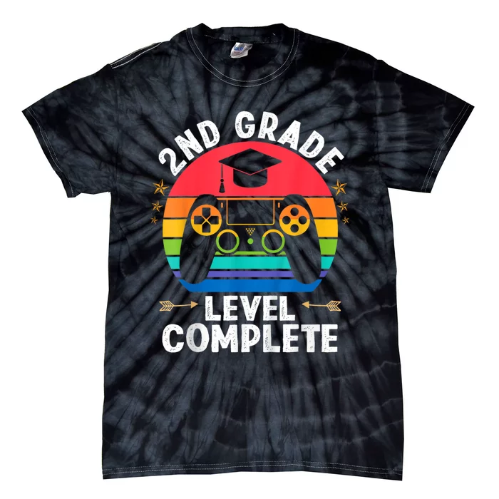 Kindergarten Level Complete Graduation Class Gamer Tie-Dye T-Shirt