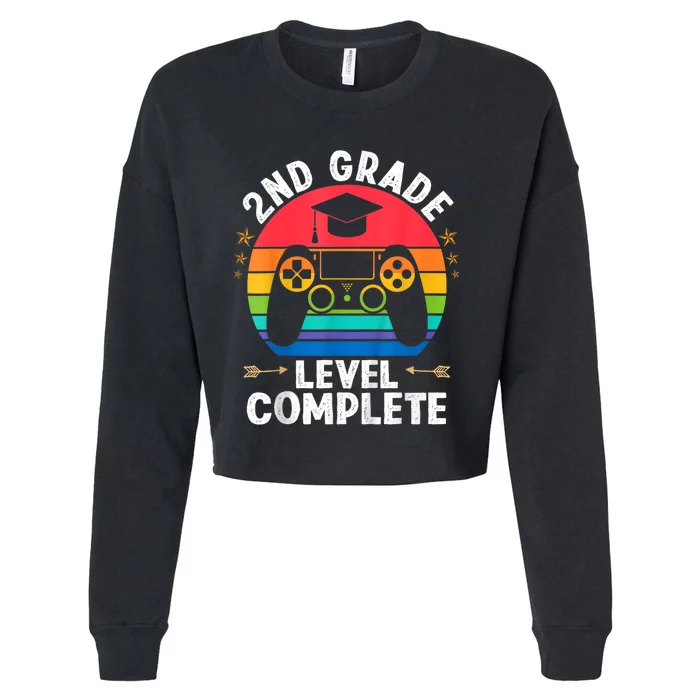 Kindergarten Level Complete Graduation Class Gamer Cropped Pullover Crew