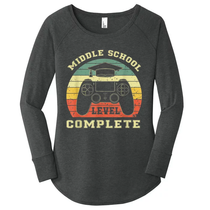 Kindergarten Level Complete Graduation Class Gamer Women's Perfect Tri Tunic Long Sleeve Shirt