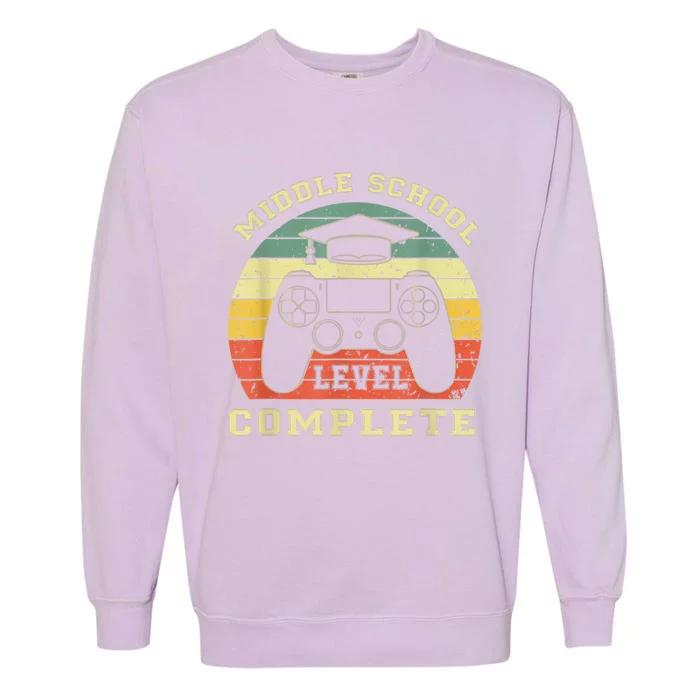 Kindergarten Level Complete Graduation Class Gamer Garment-Dyed Sweatshirt