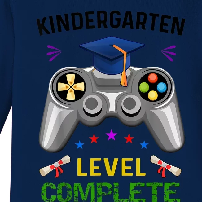 Kindergarten Level Complete Graduation Class Gamer Baby Long Sleeve Bodysuit