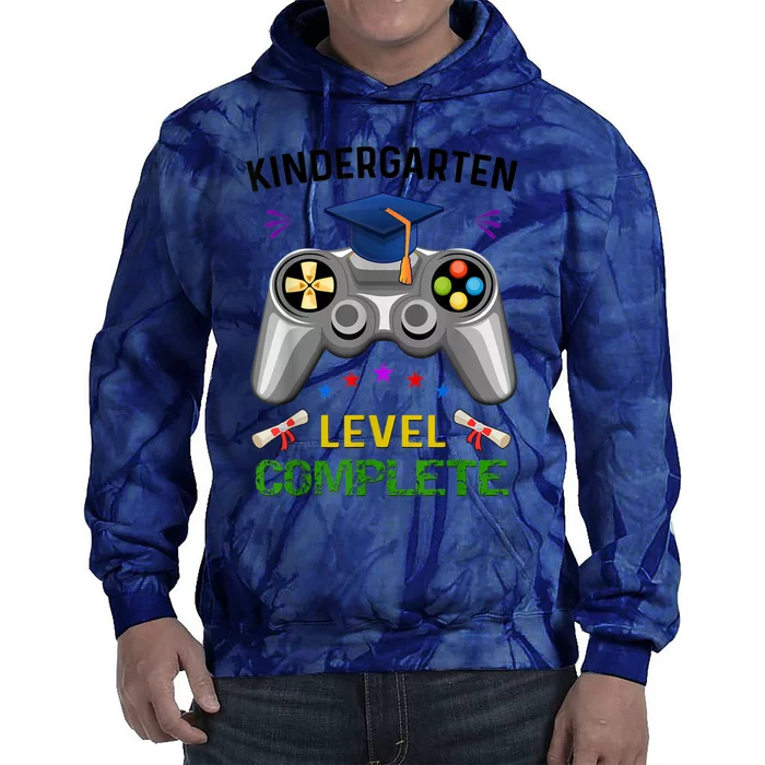 Kindergarten Level Complete Graduation Class Gamer Tie Dye Hoodie