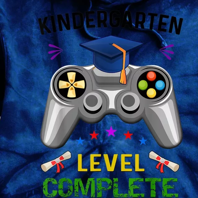 Kindergarten Level Complete Graduation Class Gamer Tie Dye Hoodie