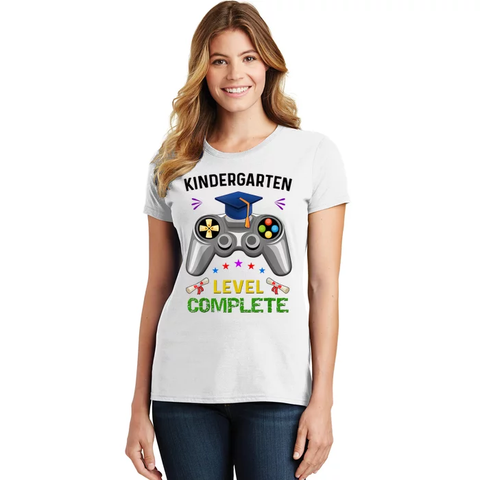 Kindergarten Level Complete Graduation Class Gamer Women's T-Shirt