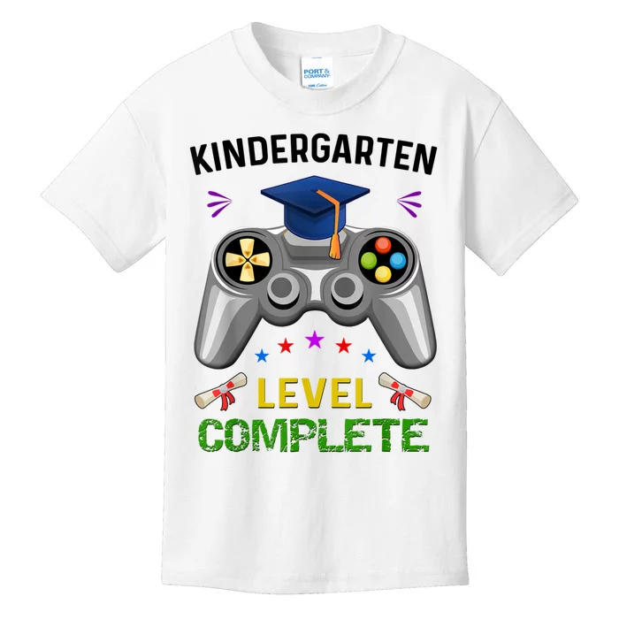 Kindergarten Level Complete Graduation Class Gamer Kids T-Shirt