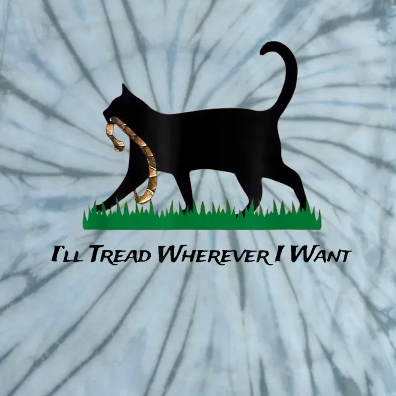 Kamala Lady Cat 2024 ILl Tread Wherever I Want Tie-Dye T-Shirt