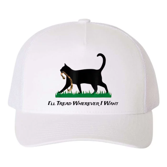 Kamala Lady Cat 2024 ILl Tread Wherever I Want Yupoong Adult 5-Panel Trucker Hat