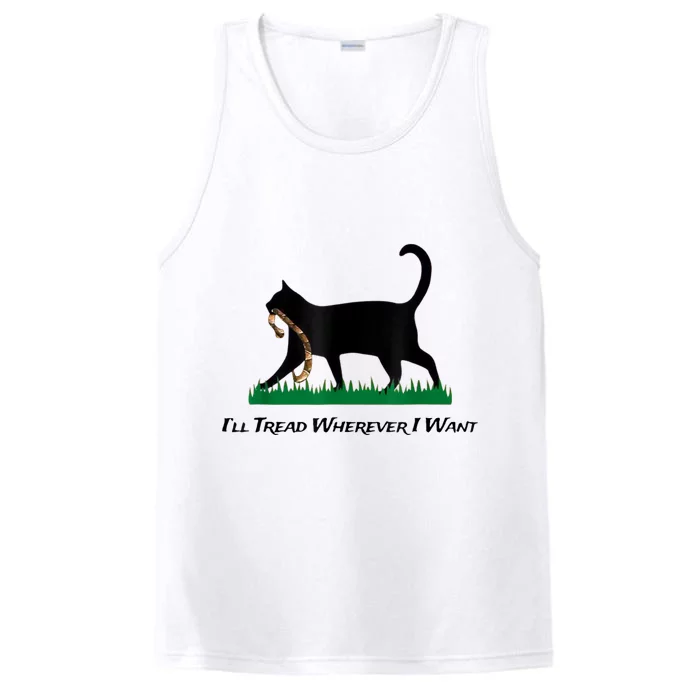 Kamala Lady Cat 2024 ILl Tread Wherever I Want Performance Tank