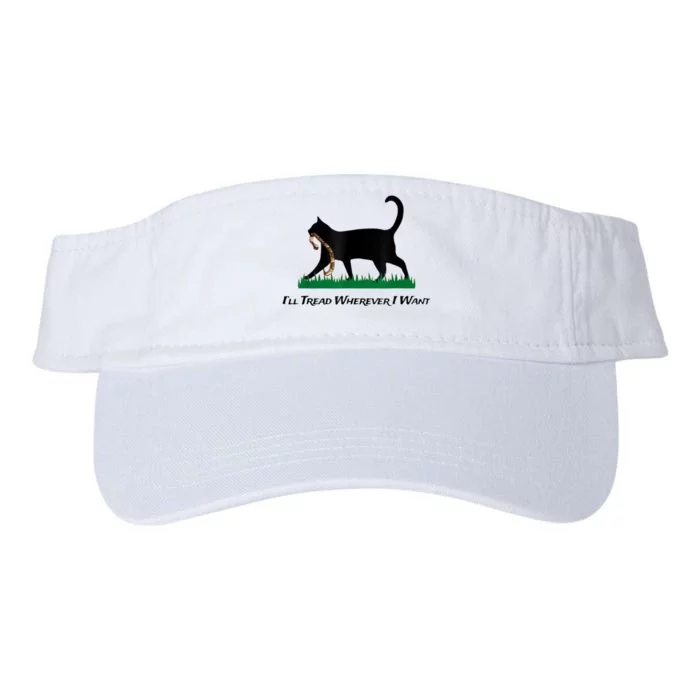 Kamala Lady Cat 2024 ILl Tread Wherever I Want Valucap Bio-Washed Visor