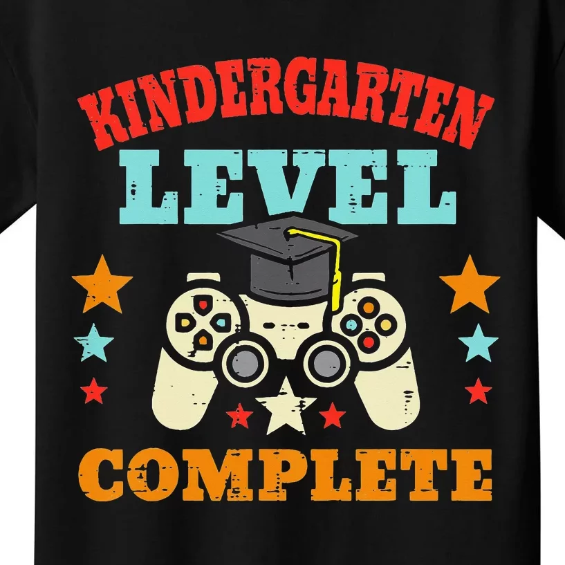 Kindergarten Level Complete Graduation Gamer Kids T-Shirt