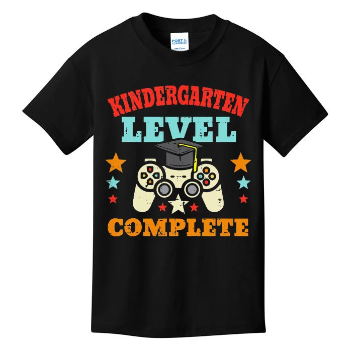 Kindergarten Level Complete Graduation Gamer Kids T-Shirt
