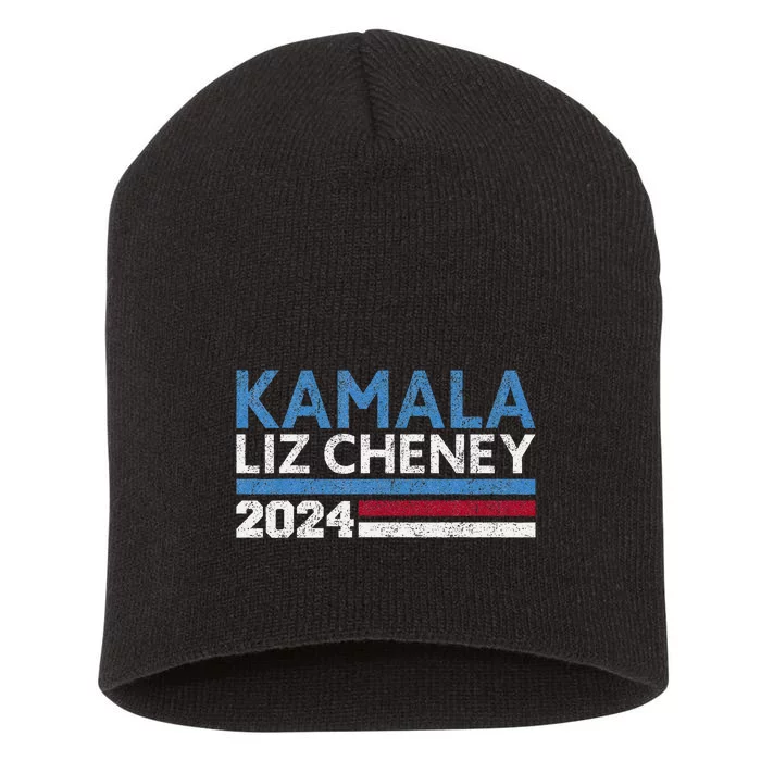 Kamala Liz Cheney 2024 Vintage Design Short Acrylic Beanie