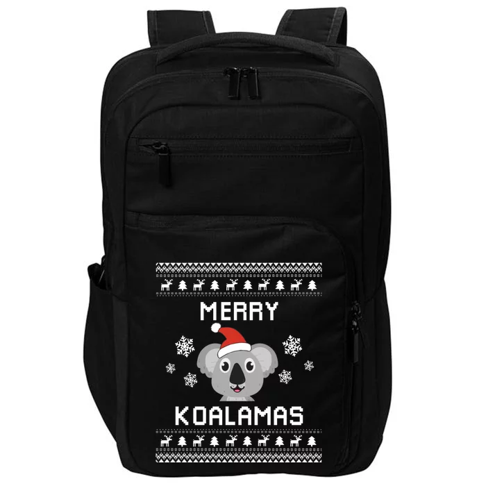 Koala Lover Christmas Ugly Xmas Koala Koala Gift Impact Tech Backpack