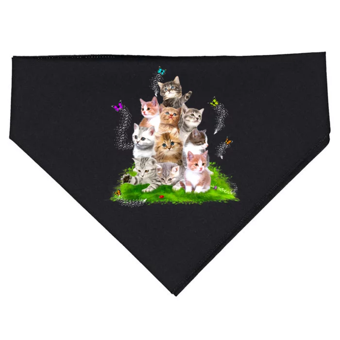 Kitten Lover Cat Lover Cute Cat USA-Made Doggie Bandana