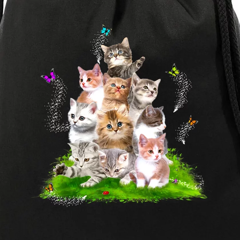 Kitten Lover Cat Lover Cute Cat Drawstring Bag