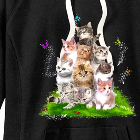 Kitten Lover Cat Lover Cute Cat Women's Fleece Hoodie