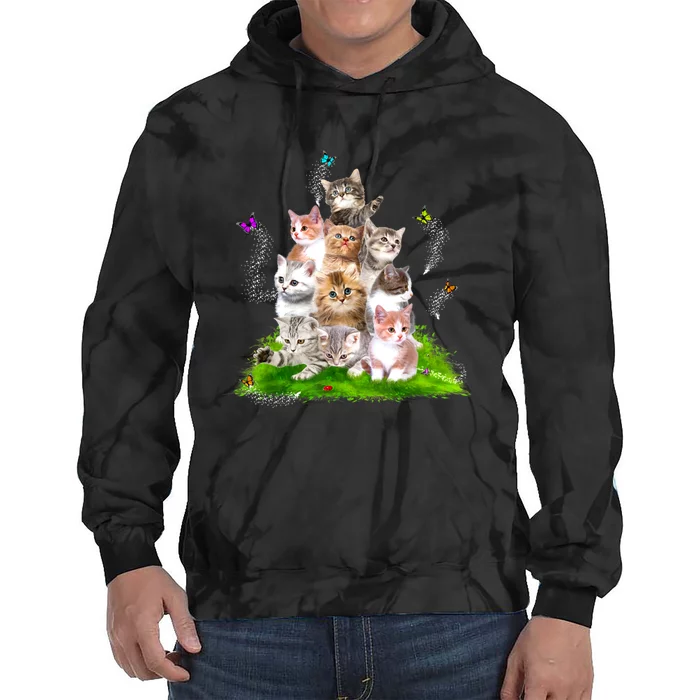 Kitten Lover Cat Lover Cute Cat Tie Dye Hoodie