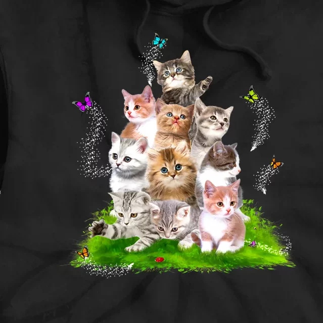 Kitten Lover Cat Lover Cute Cat Tie Dye Hoodie