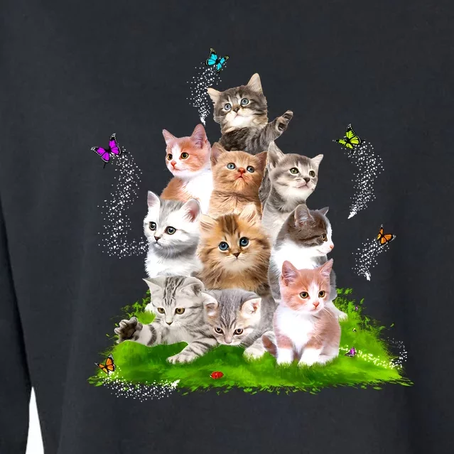 Kitten Lover Cat Lover Cute Cat Cat Owner Cute Kittens Cropped Pullover Crew