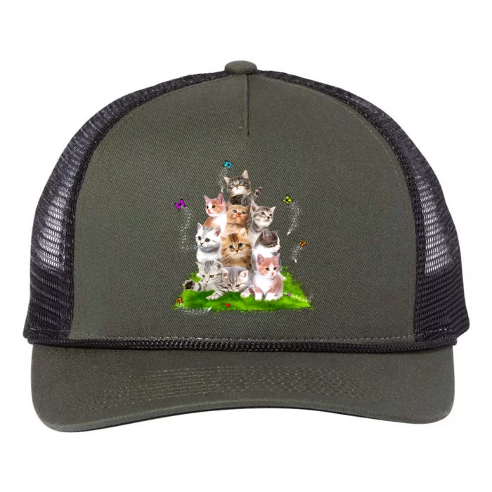 Kitten Lover Cat Lover Cute Cat Cat Owner Cute Kittens Retro Rope Trucker Hat Cap