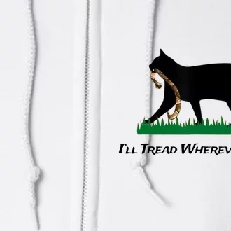 Kamala Lady Cat 2024 ILl Tread Wherever I Want Full Zip Hoodie