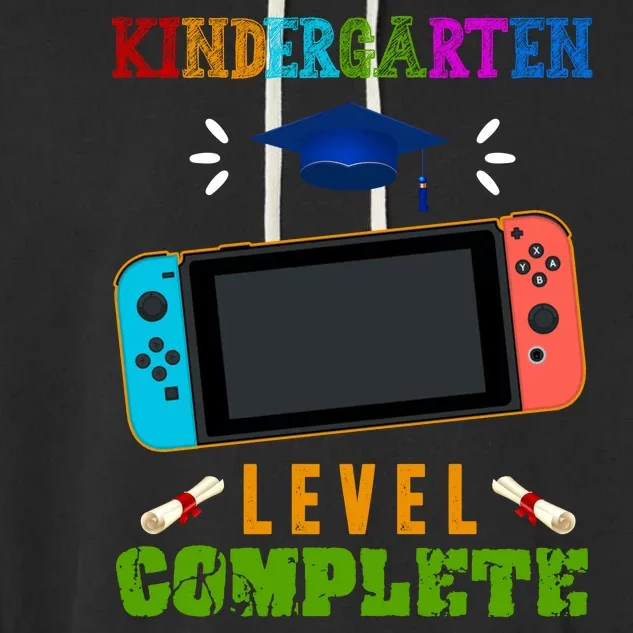 Kindergarten Level Complete Video Game Garment-Dyed Fleece Hoodie