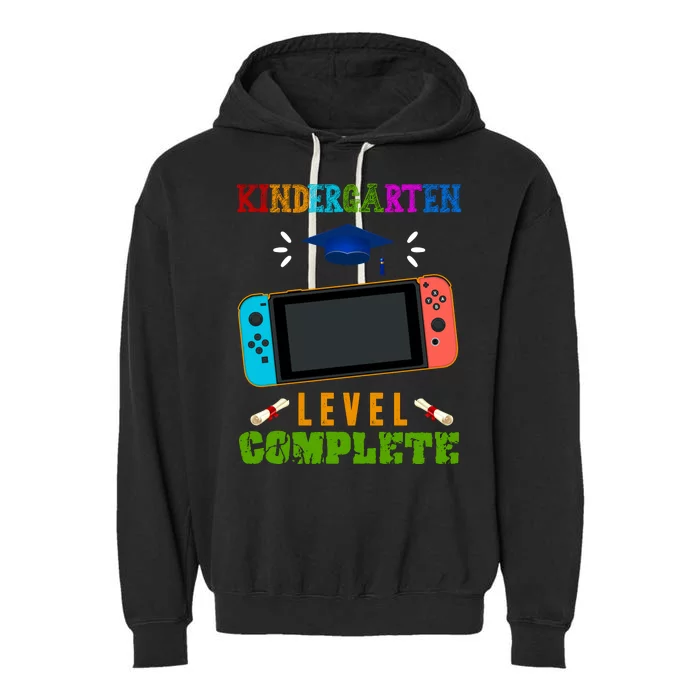 Kindergarten Level Complete Video Game Garment-Dyed Fleece Hoodie