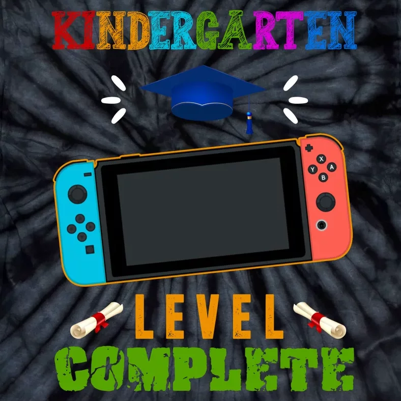 Kindergarten Level Complete Video Game Tie-Dye T-Shirt