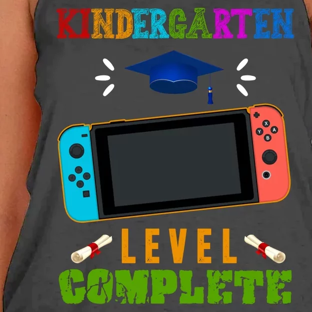 Kindergarten Level Complete Video Game Women's Knotted Racerback Tank