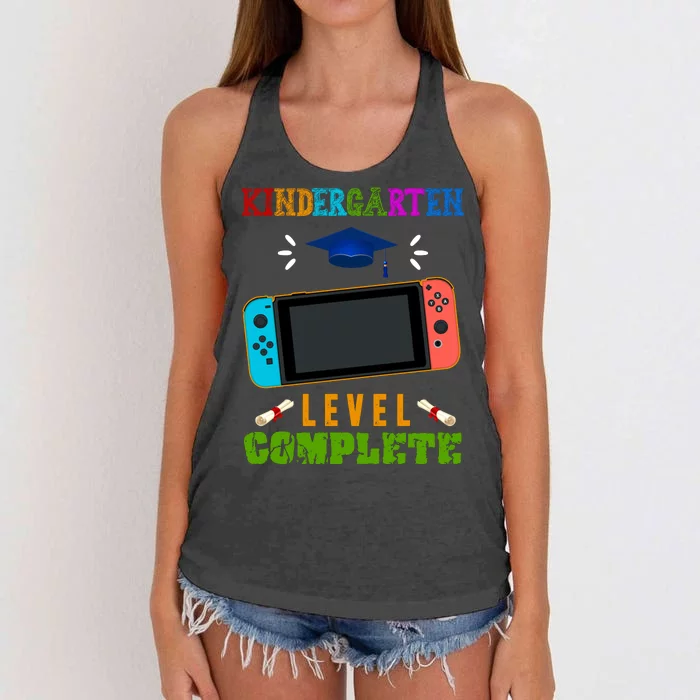 Kindergarten Level Complete Video Game Women's Knotted Racerback Tank