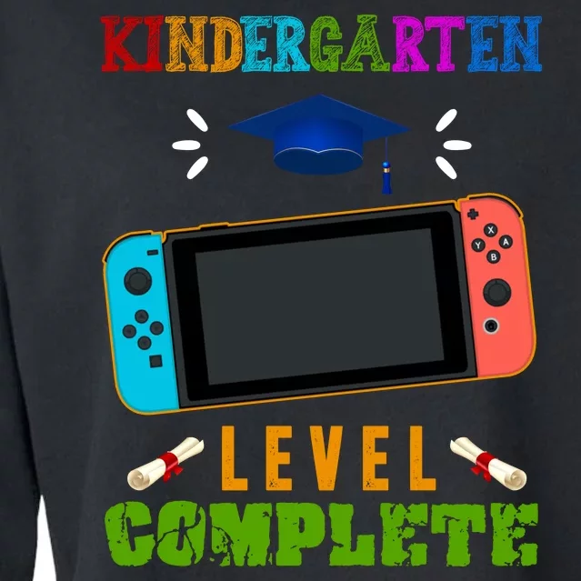 Kindergarten Level Complete Video Game Cropped Pullover Crew