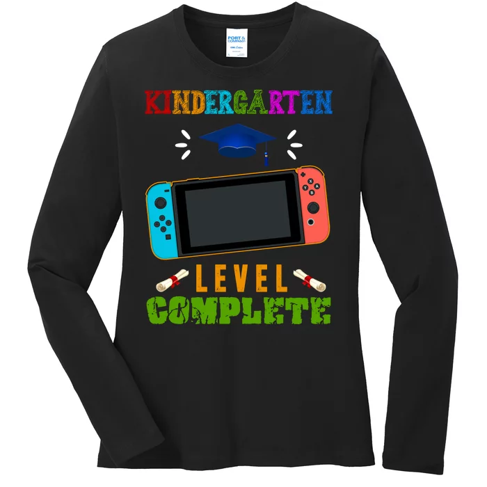 Kindergarten Level Complete Video Game Ladies Long Sleeve Shirt