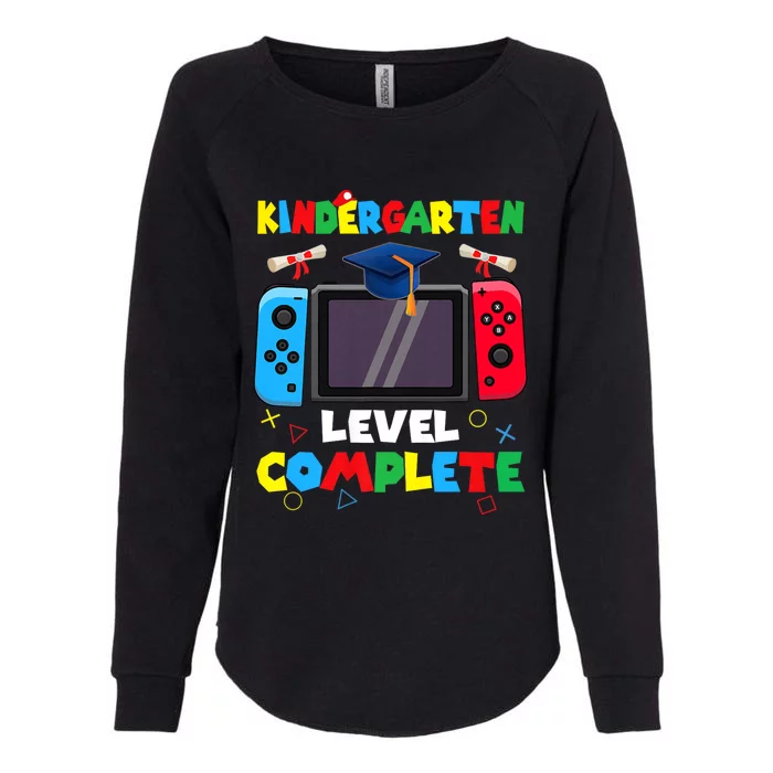 Kindergarten Level Complete Graduation Class 2024 Gamer Womens California Wash Sweatshirt