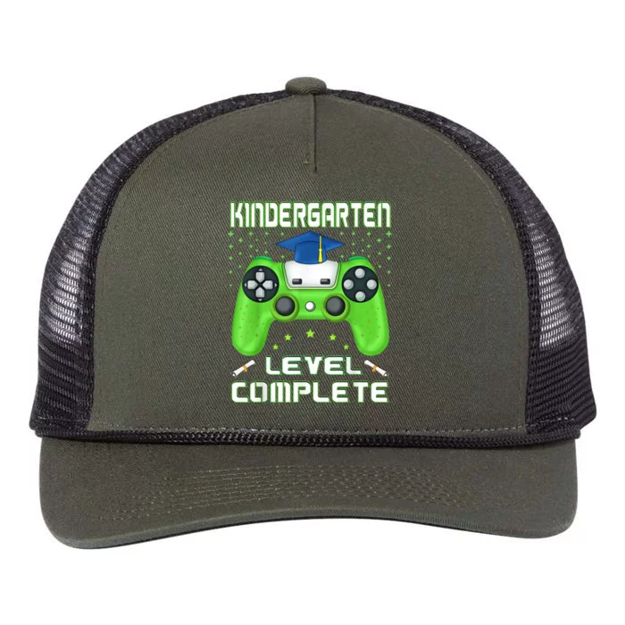 Kindergarten Level Complete Graduation Class Gamer Retro Rope Trucker Hat Cap