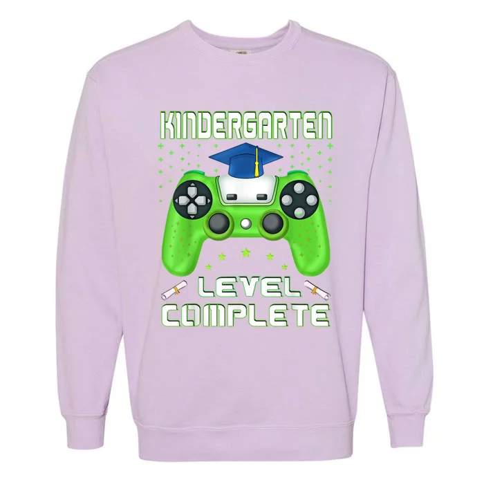 Kindergarten Level Complete Graduation Class Gamer Garment-Dyed Sweatshirt