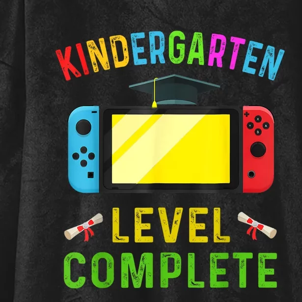 Kindergarten Level Complete Graduation Class Gamer Hooded Wearable Blanket