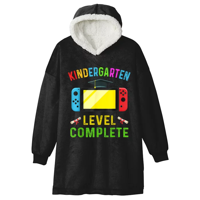 Kindergarten Level Complete Graduation Class Gamer Hooded Wearable Blanket