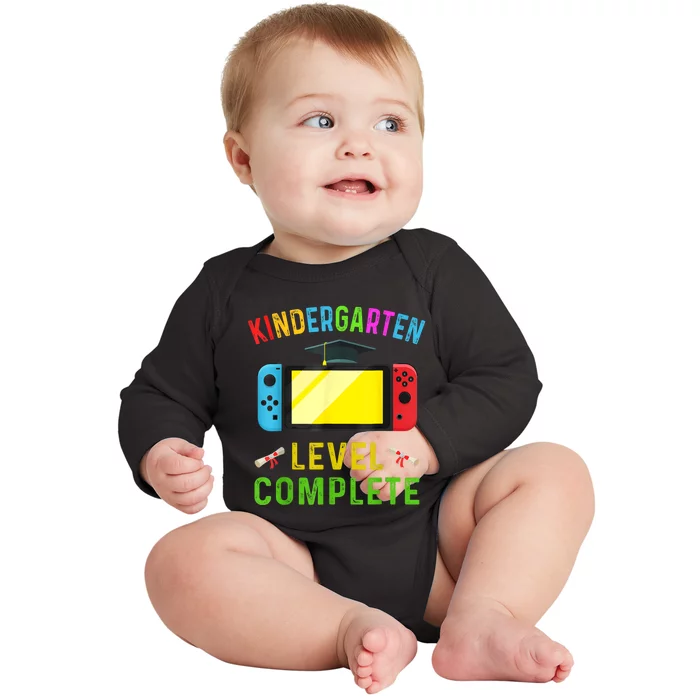 Kindergarten Level Complete Graduation Class Gamer Baby Long Sleeve Bodysuit