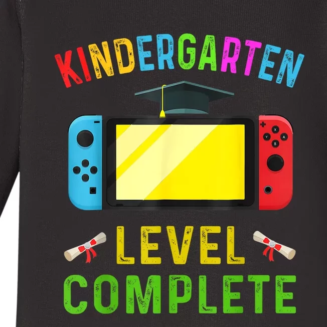 Kindergarten Level Complete Graduation Class Gamer Baby Long Sleeve Bodysuit