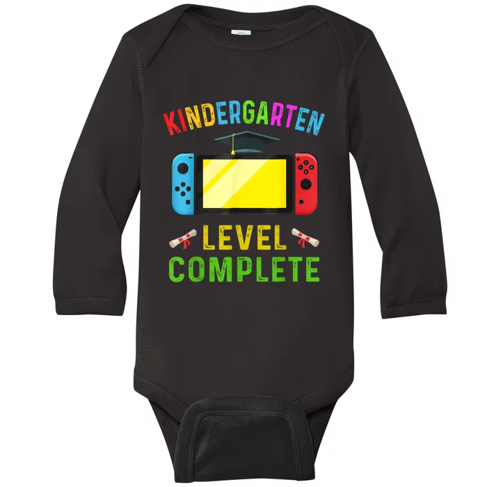 Kindergarten Level Complete Graduation Class Gamer Baby Long Sleeve Bodysuit