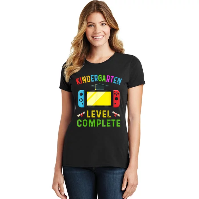 Kindergarten Level Complete Graduation Class Gamer Women's T-Shirt