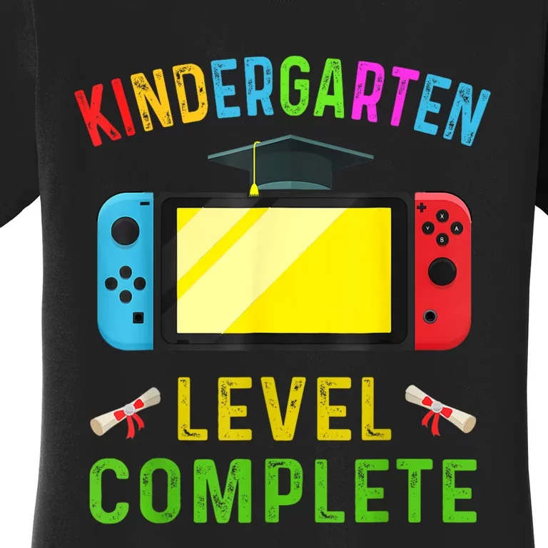 Kindergarten Level Complete Graduation Class Gamer Women's T-Shirt