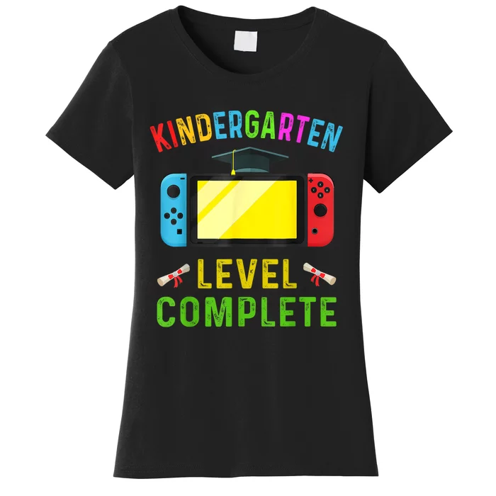 Kindergarten Level Complete Graduation Class Gamer Women's T-Shirt