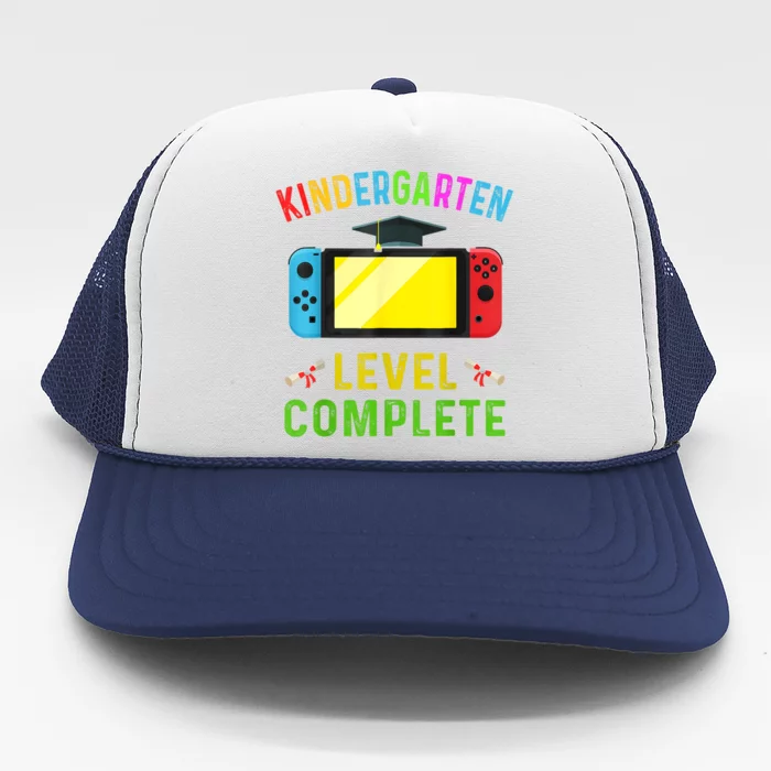 Kindergarten Level Complete Graduation Class Gamer Trucker Hat