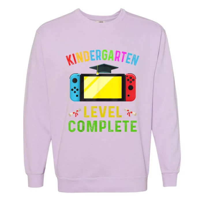 Kindergarten Level Complete Graduation Class Gamer Garment-Dyed Sweatshirt